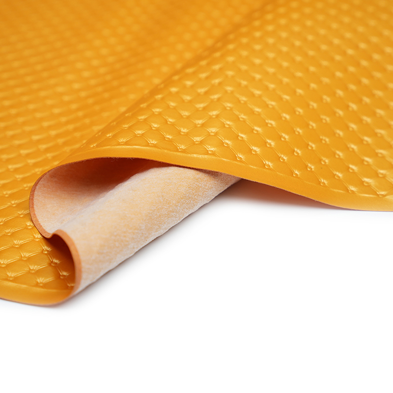Cuir artificiel en PVC en relief pour la décoration