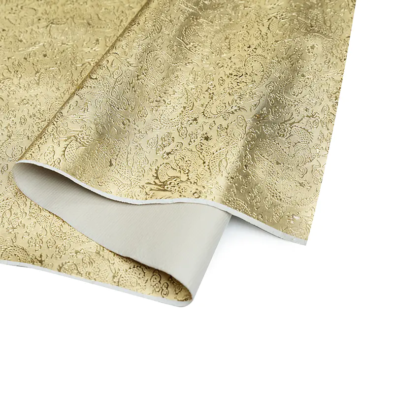 Film métallique en cuir PVC pour sac et bagages